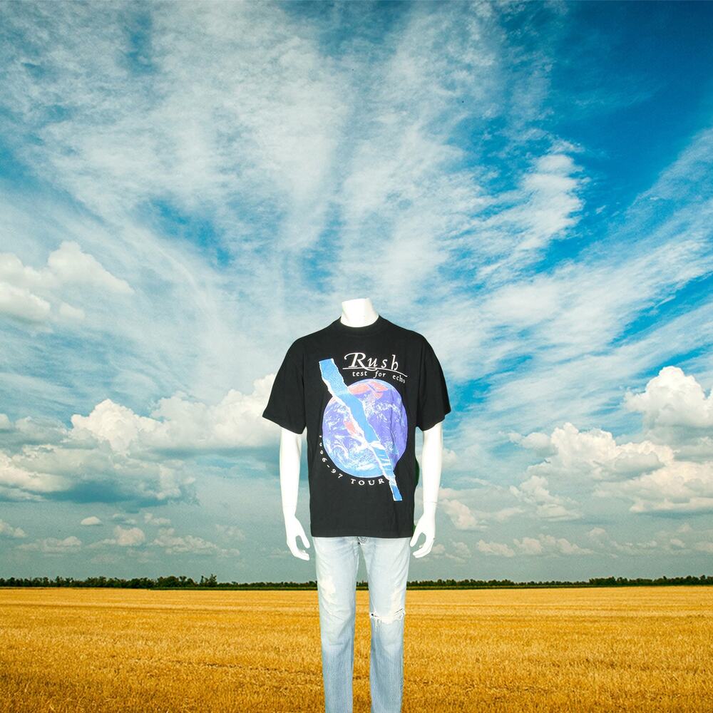 90s Vintage Rush Test for Echo 1996-97 Tour Band Single Stitch T Shirt Tee XL